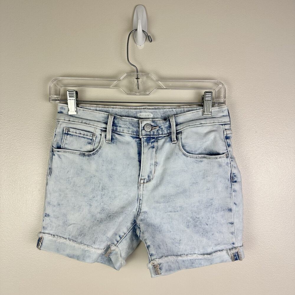 Old Navy Stone Washed Jean Shorts Jorts Youth Size 14